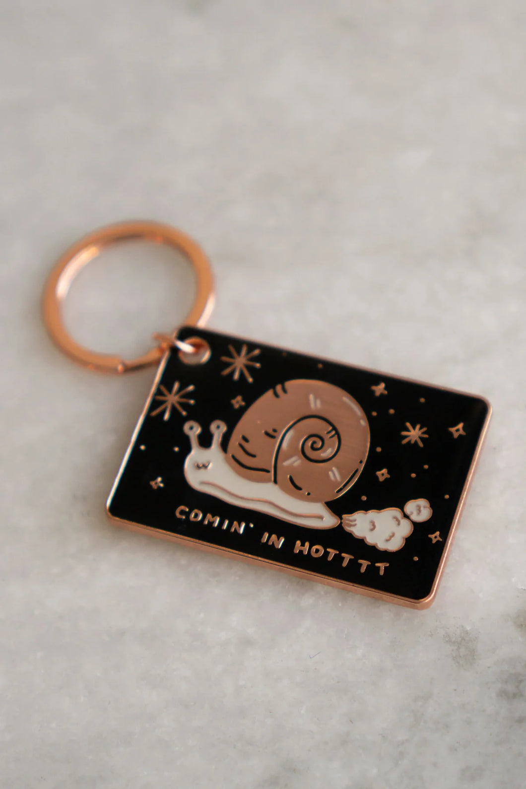 Keychain: Comin' In Hot (Snail)