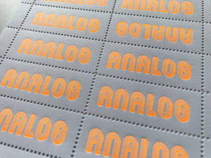 Decorative Stamps: ANALOG (ORANGE)