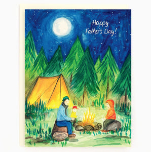 Greeting Card: Dad Camping