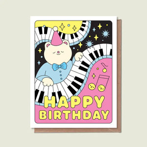 Greeting Card: Piano Man Birthday