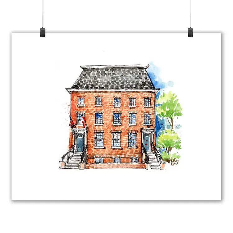 Print: Toronto's First Post Office Fine Art