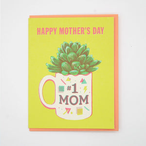 Greeting Card: #1 Mom Mug