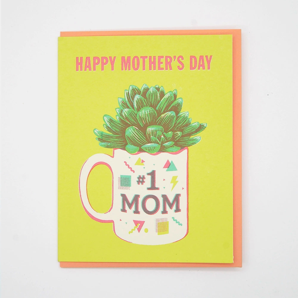 Greeting Card: #1 Mom Mug