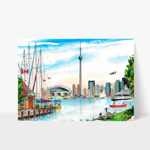 Load image into Gallery viewer, Postcard: Skyline From Toronto Islands
