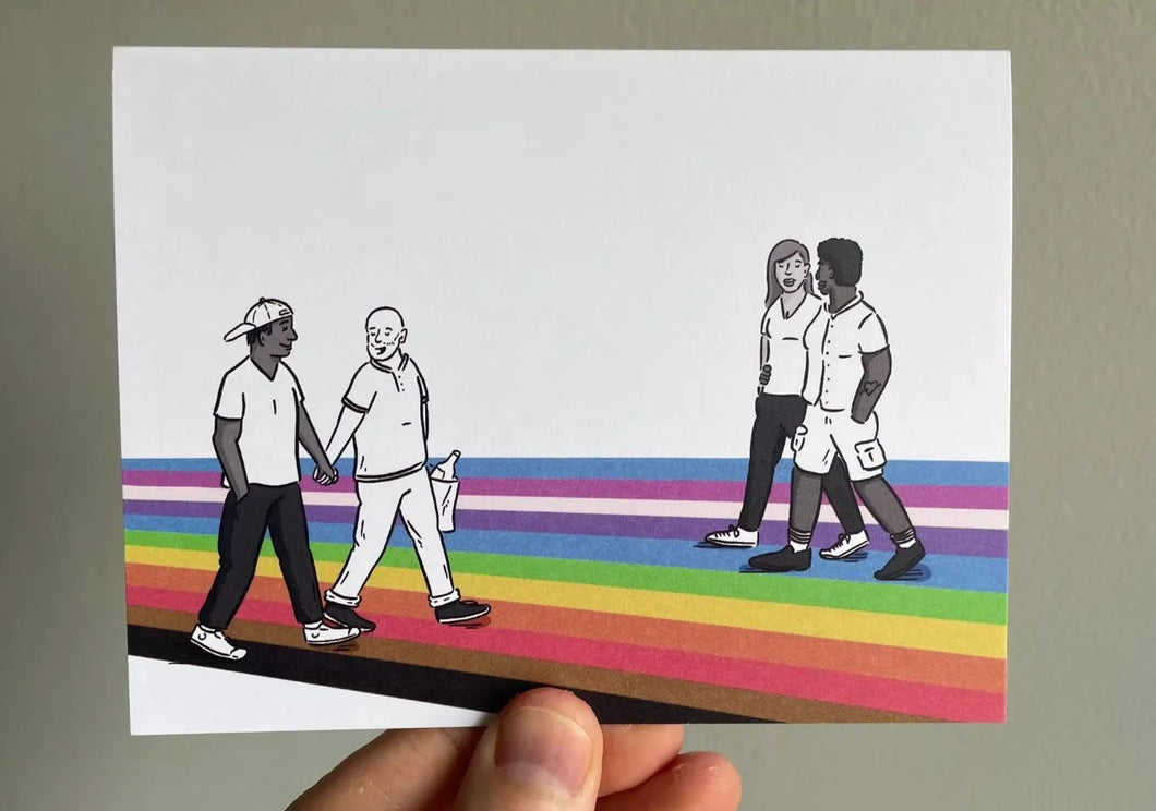 Greeting Card: Rainbow Crosswalk