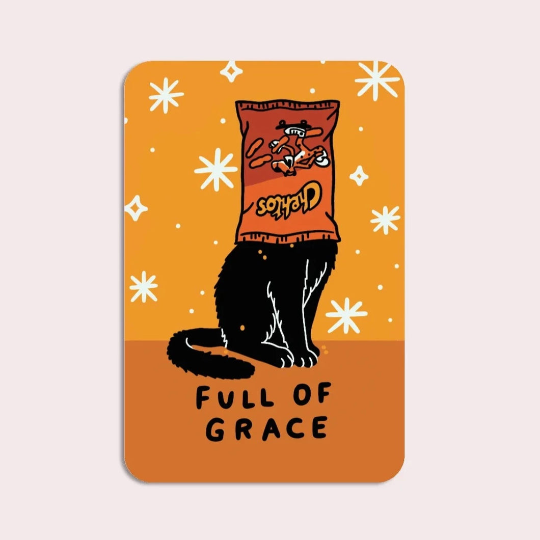 Sticker: Full of Grace (Cat)