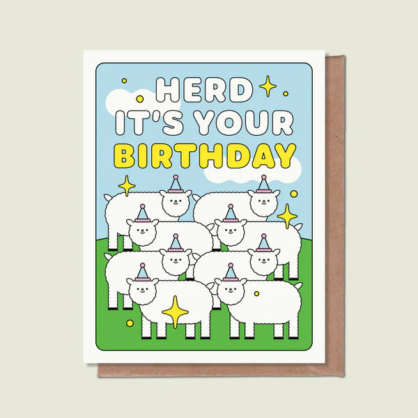 Greeting Card: Herd It's Your Birthday