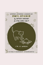 Load image into Gallery viewer, Sticker: I&#39;m A Wreck (Cat)
