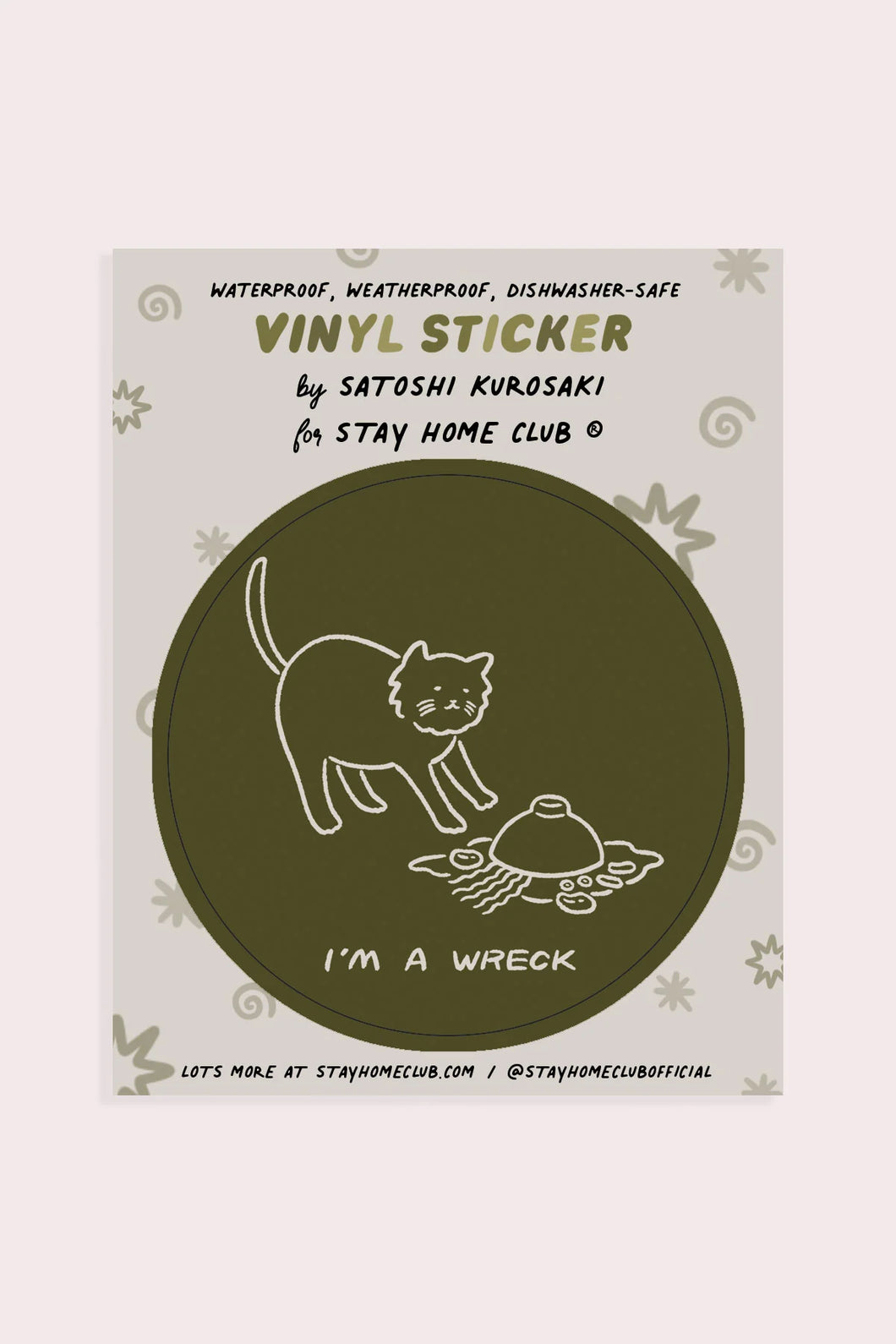 Sticker: I'm A Wreck (Cat)