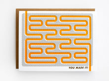 Load image into Gallery viewer, Greeting Card: You Made It! - Maze
