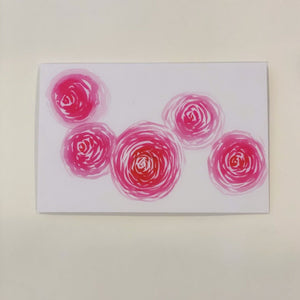 Greeting Card: Watercolour Peonies