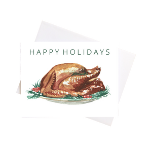 Greeting Card: Happy Holidays Turkey