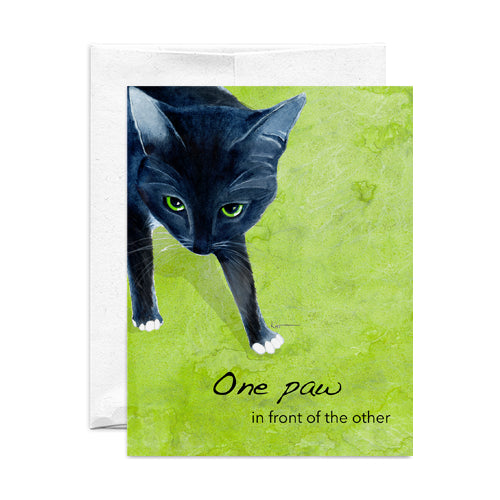 Greeting Card: One Paw