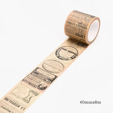 Load image into Gallery viewer, Washi Tape: Vintage Writing
