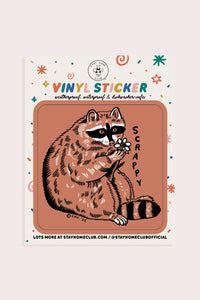 Sticker: Scrappy Raccoon