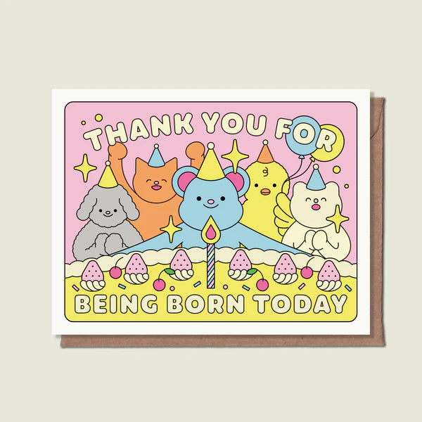 Greeting Card: Thank You For Being Born