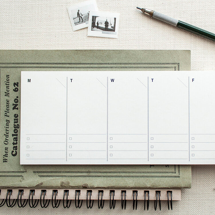 Notepad: Weekly Paper Planner