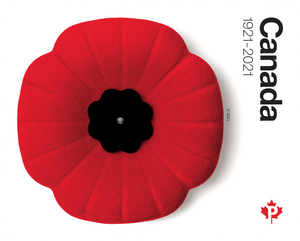 Canadian Postage: 2021 Poppy Domestic Stamps