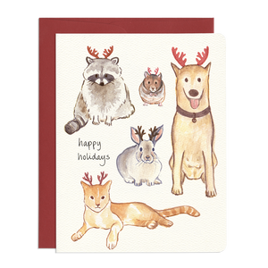 Greeting Card: HOLIDAY ANTLERS