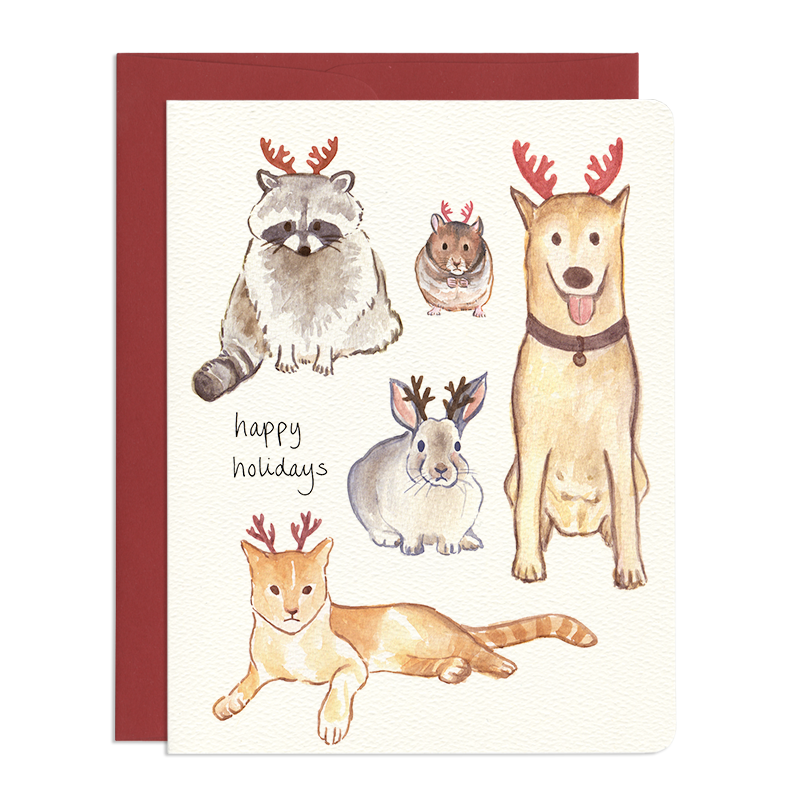 Greeting Card: HOLIDAY ANTLERS