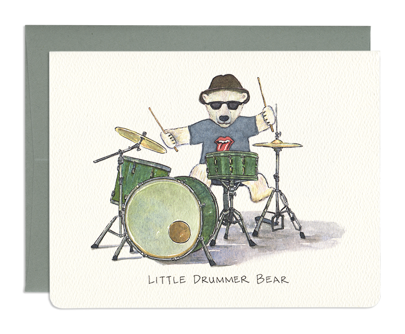 Greeting Card: LITTLE DRUMMER BEAR