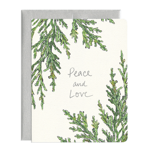 Greeting Card: PEACE AND LOVE