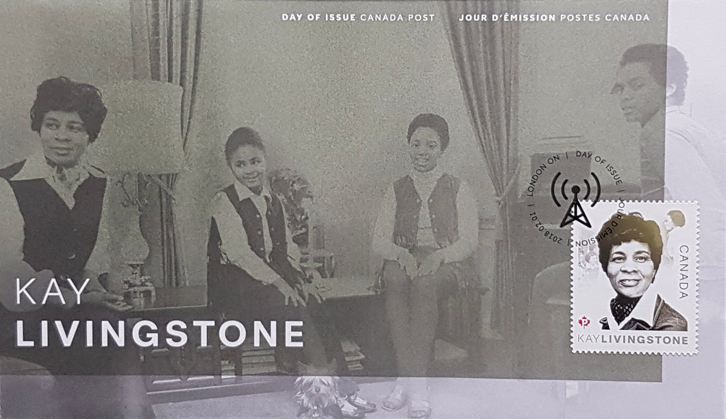 Canada Post Vintage: 2018 Kay Livingstone First Day Cover