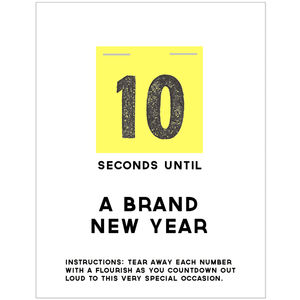 Greeting Card: NEW YEAR COUNTDOWN