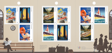 Load image into Gallery viewer, Canadian Postage: 2022 Vintage Travel Posters Domestic Stamps

