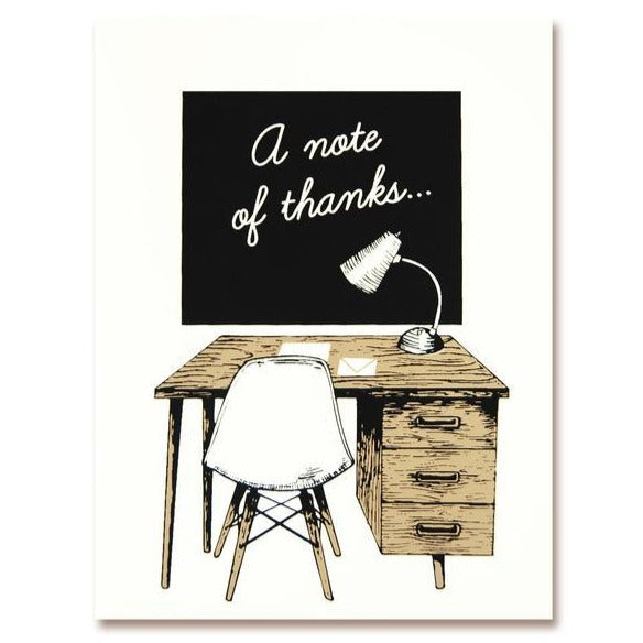 Greeting Card: NOTE OF THANKS