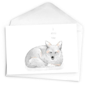 Greeting Card: ARCTIC FOX