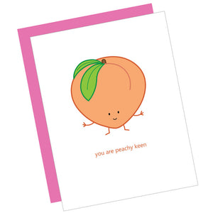 Greeting Card: PEACHY KEEN