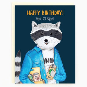 Greeting Card: BIRTHDAY RACCOON