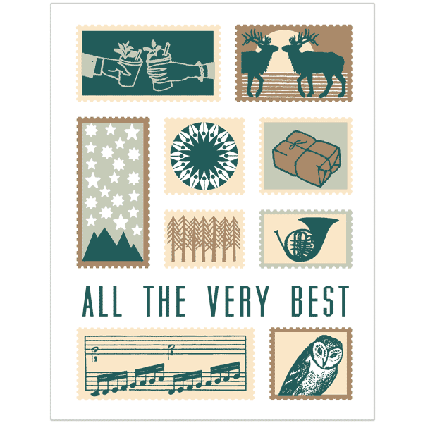 Greeting Card: VERY BEST STAMPS