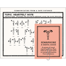 Load image into Gallery viewer, Greeting Card: HEARTFELT NOTE BY SEMAPHORE
