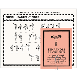 Greeting Card: HEARTFELT NOTE BY SEMAPHORE