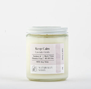 Candle: Keep Calm (Lavender Fields)