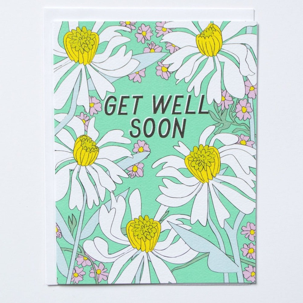 Greeting Card: GET WELL DAISIES