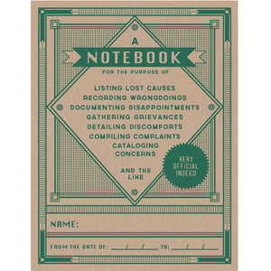 Notebook: FOR LISTING LOST CAUSES