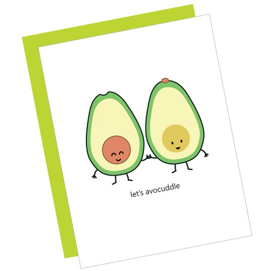 Greeting Card: LET'S AVOCUDDLE