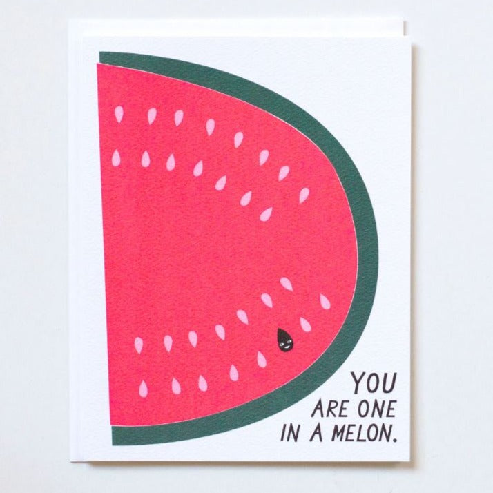 Greeting Card: ONE IN A MELON