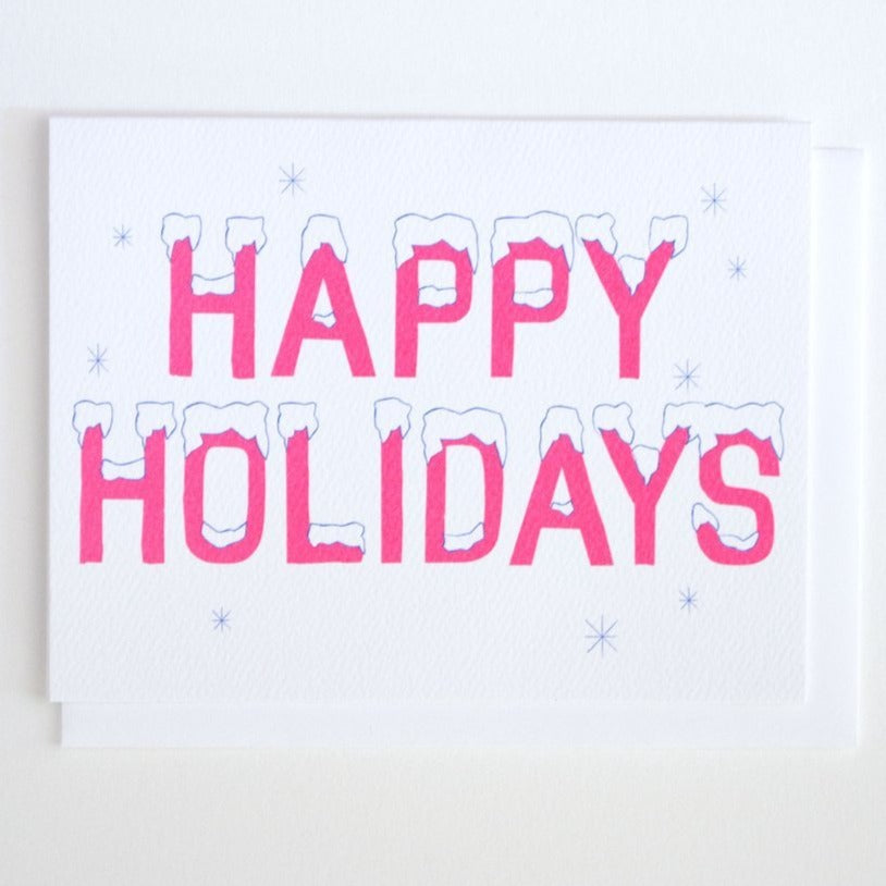Greeting Card: ICY HAPPY HOLIDAYS