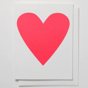 Greeting Card: NEON PINK HEART