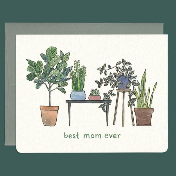 Greeting Card: BEST PLANT MOM