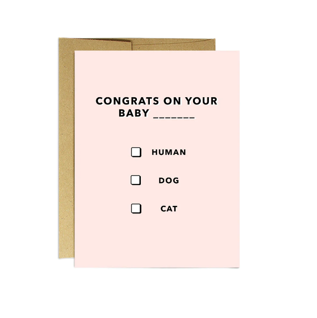 Greeting Card: Baby Multiple Choice