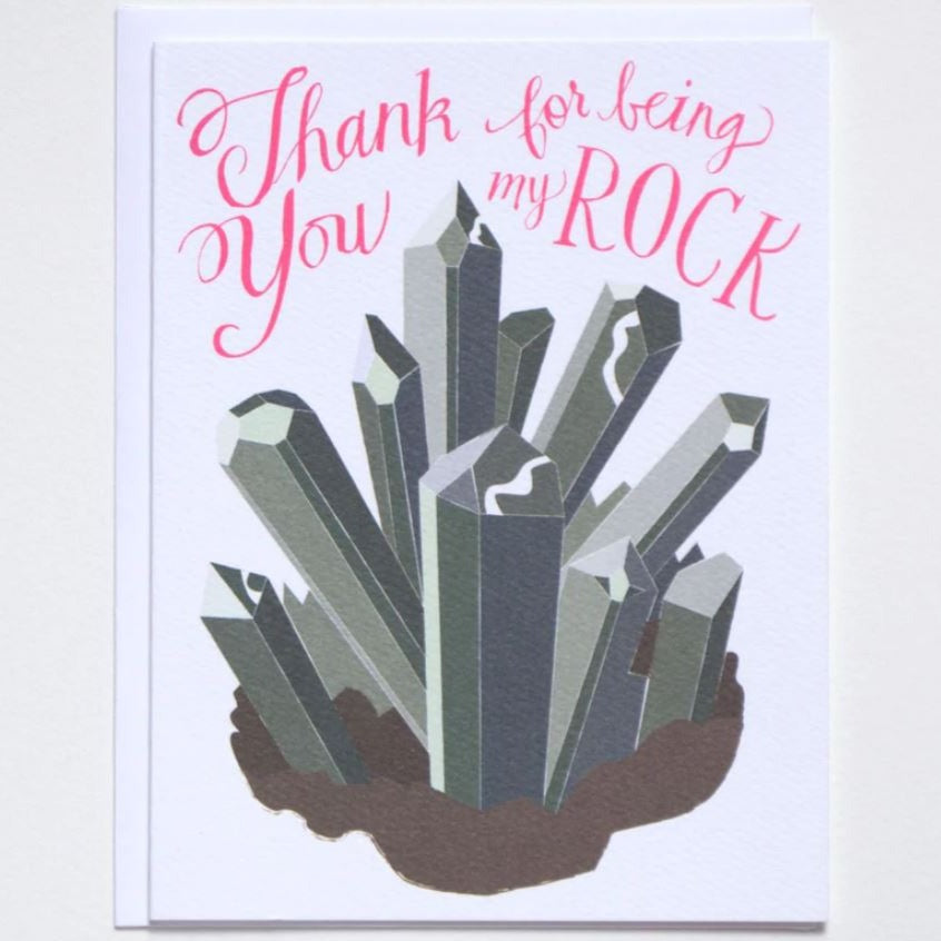 Greeting Card: THANK YOU FOR BEING MY ROCK