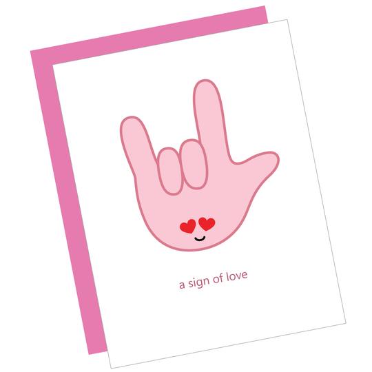 Greeting Card: SIGN OF LOVE
