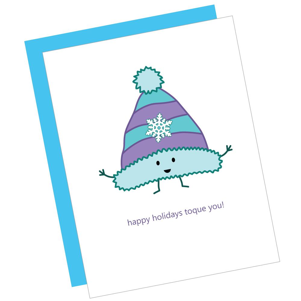 Greeting Card: HAPPY HOLIDAYS TOQUE YOU