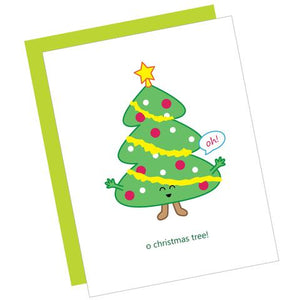 Greeting Card: O CHRISTMAS TREE