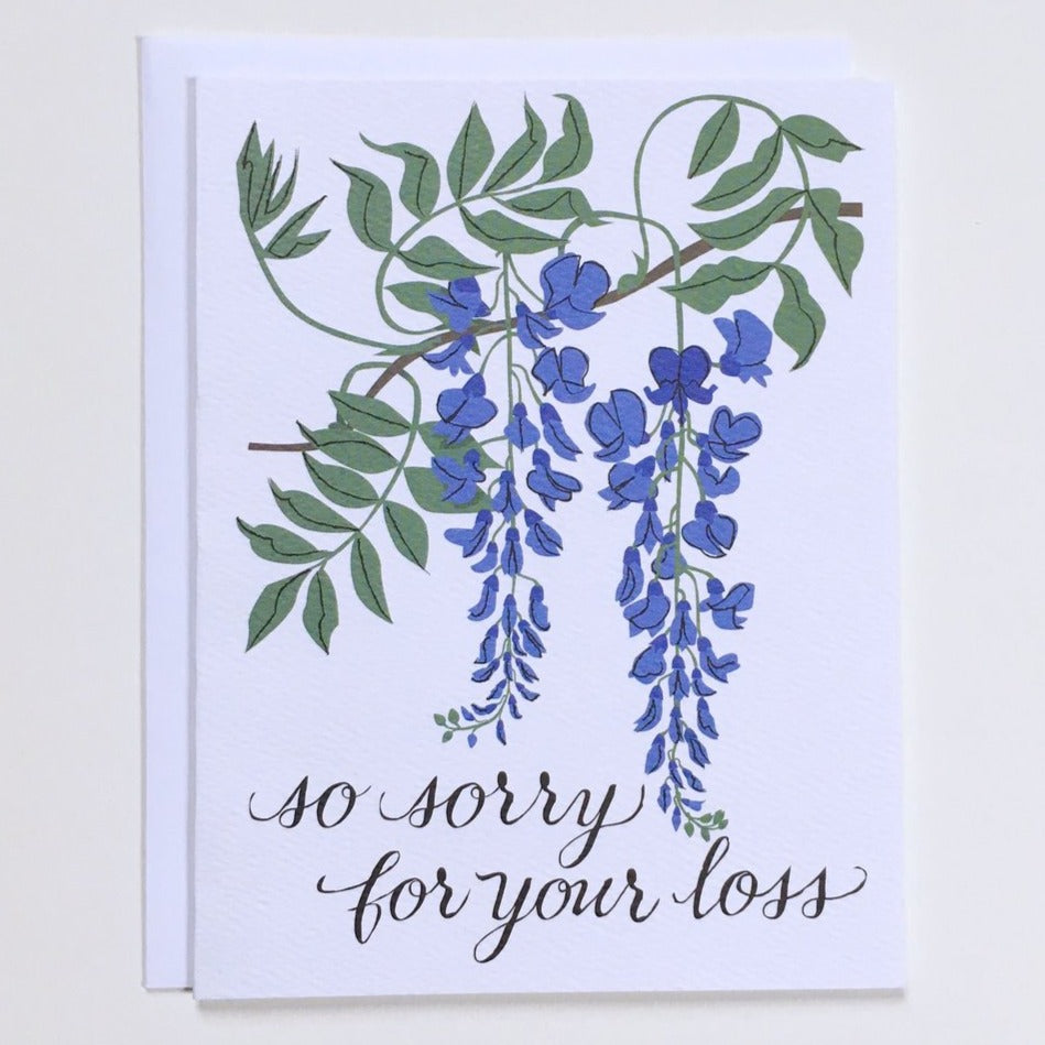Greeting Card: SO SORRY FOR YOUR LOSS